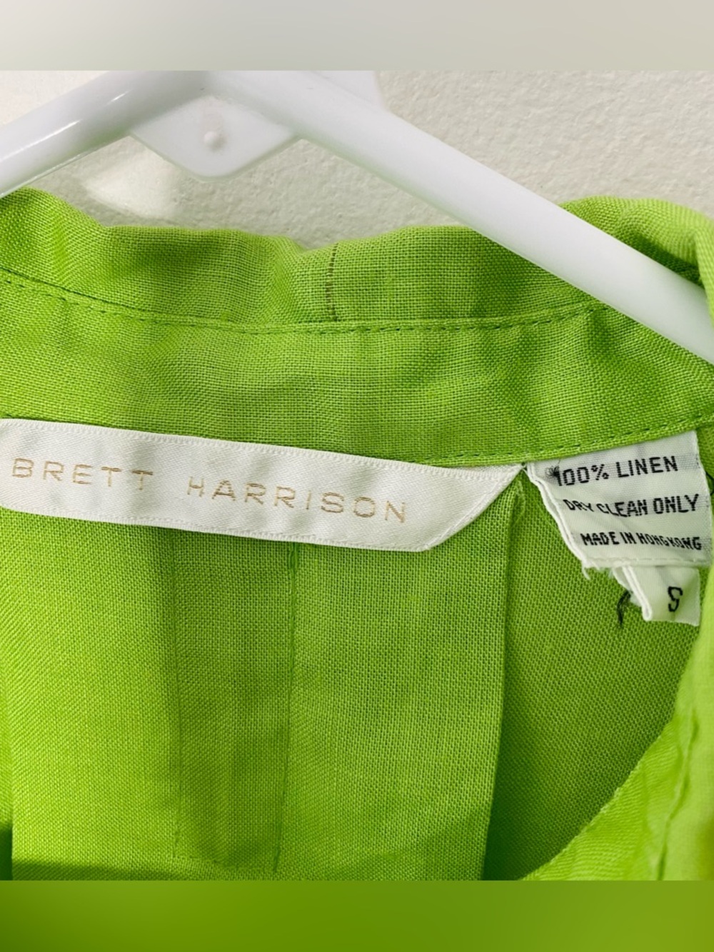 VINTAGE BRETT HARRISON Oversized 100% Linen Shirt - Picture 8 of 8